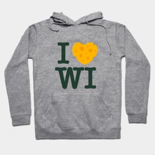 I Love Wisconsin - Green Bay Hoodie